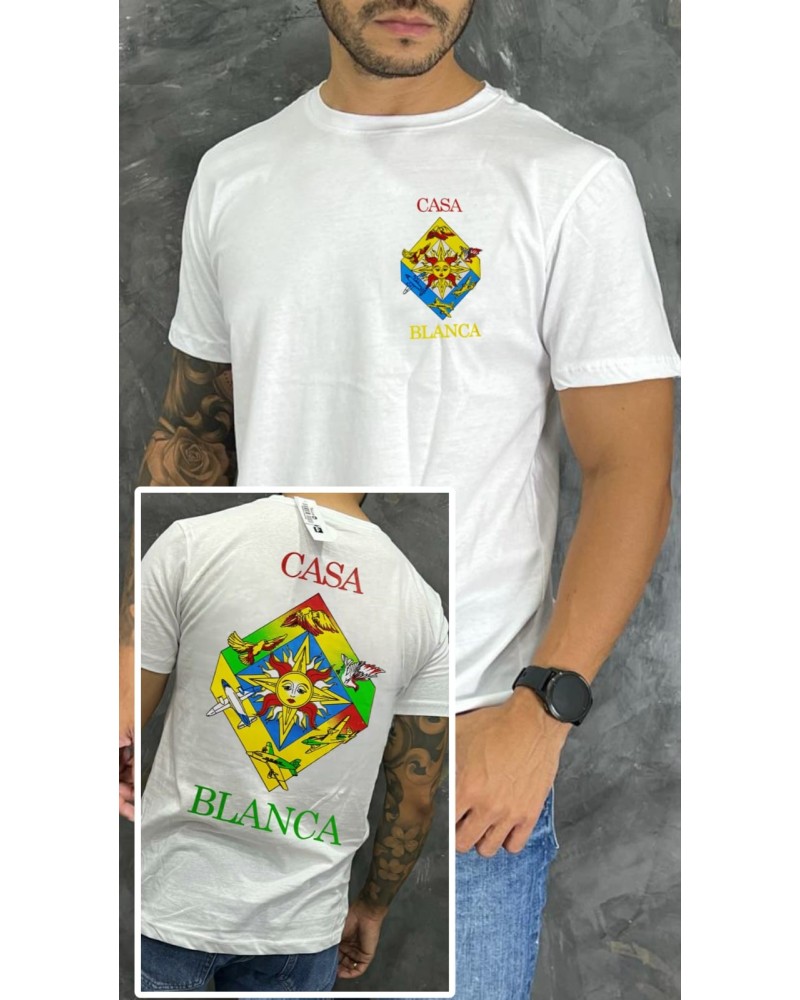 CAMISETA ESTAMPADA CASA BLANCA