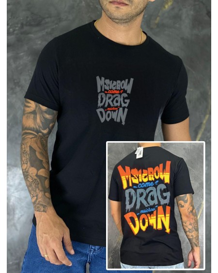 CAMISA ESTAMPADA GET RICH MSICROW DRAG DOWN