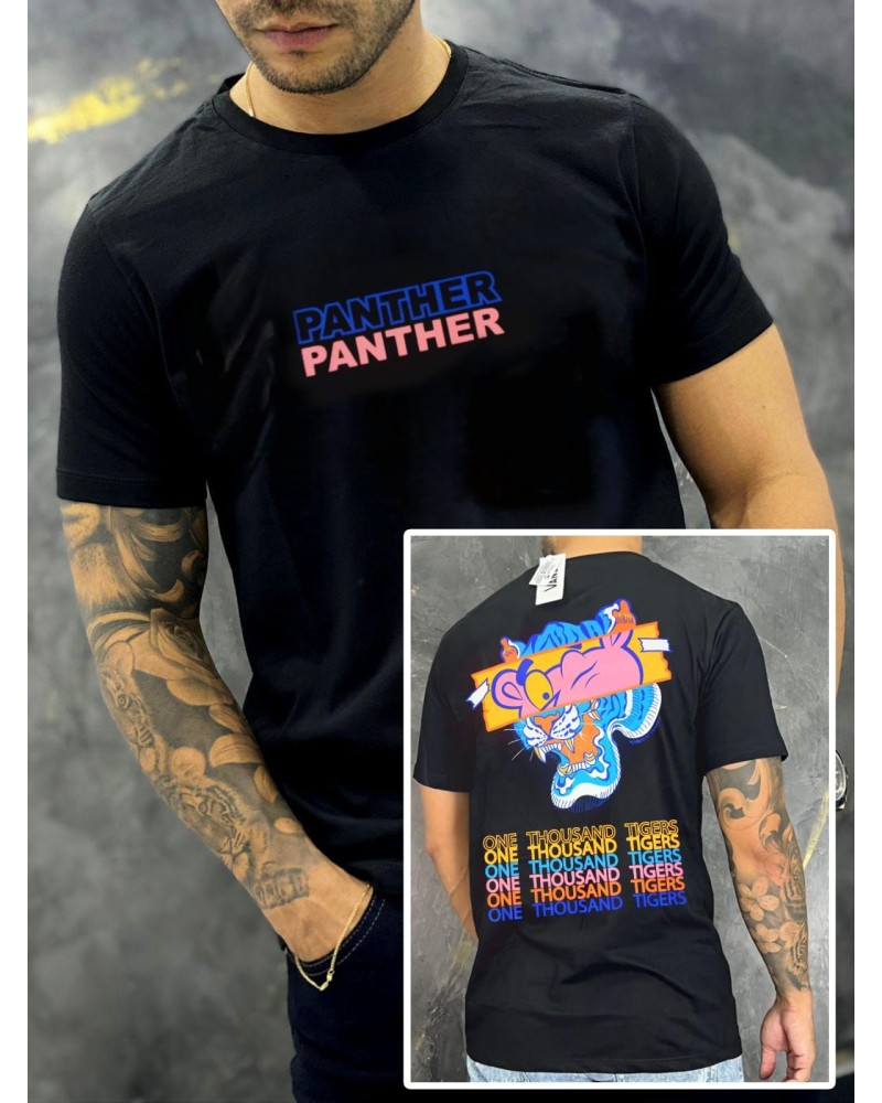 CAMISETA ESTAMPADA GET RICH PANTHER