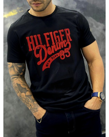 CAMISETA ESTAMPADA TOMMY HILFIGER ROJO - AZUL