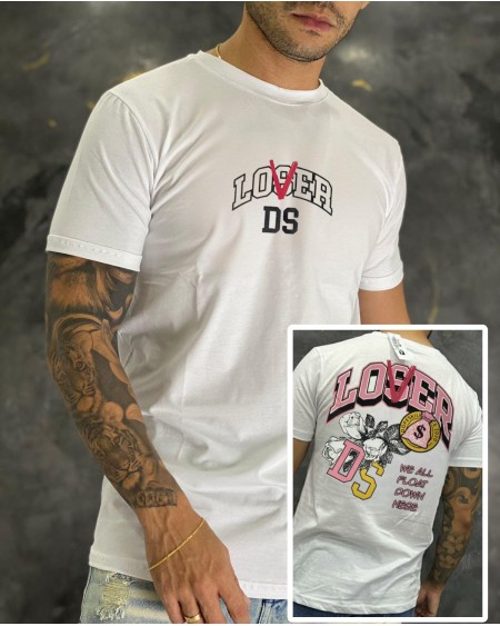 CAMISETA ESTAMPADA GET RICH LOSER DS