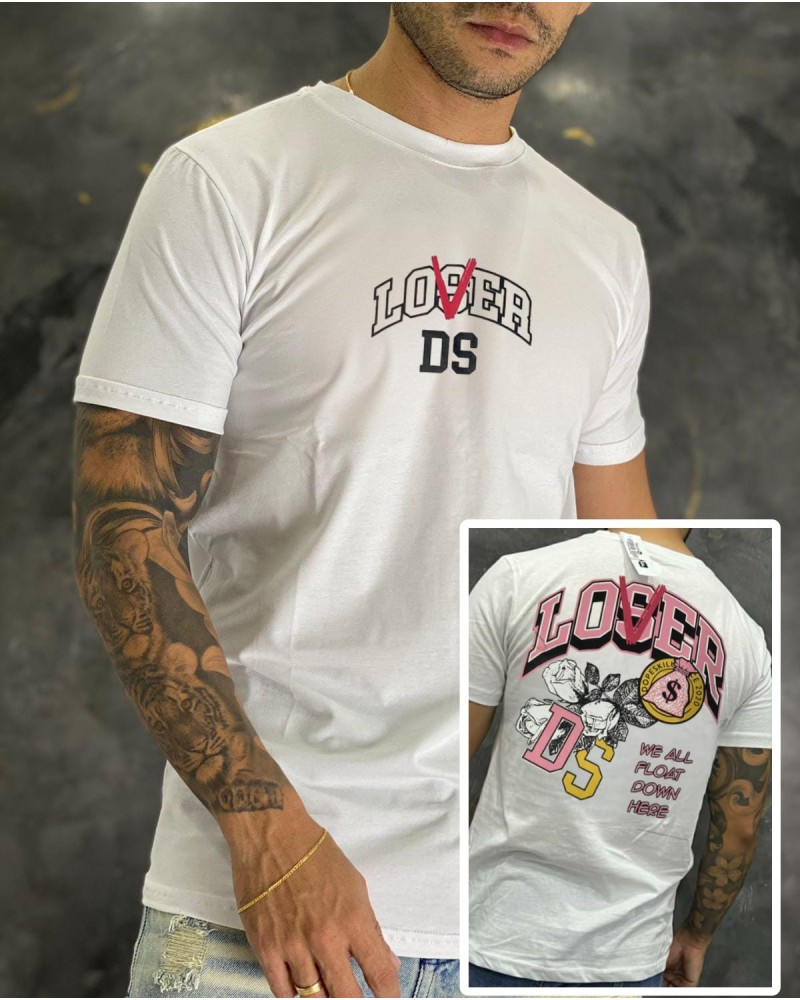 CAMISETA ESTAMPADA GET RICH LOSER DS