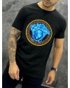 CAMISETA ESTAMPADA VERSACE  AZUL