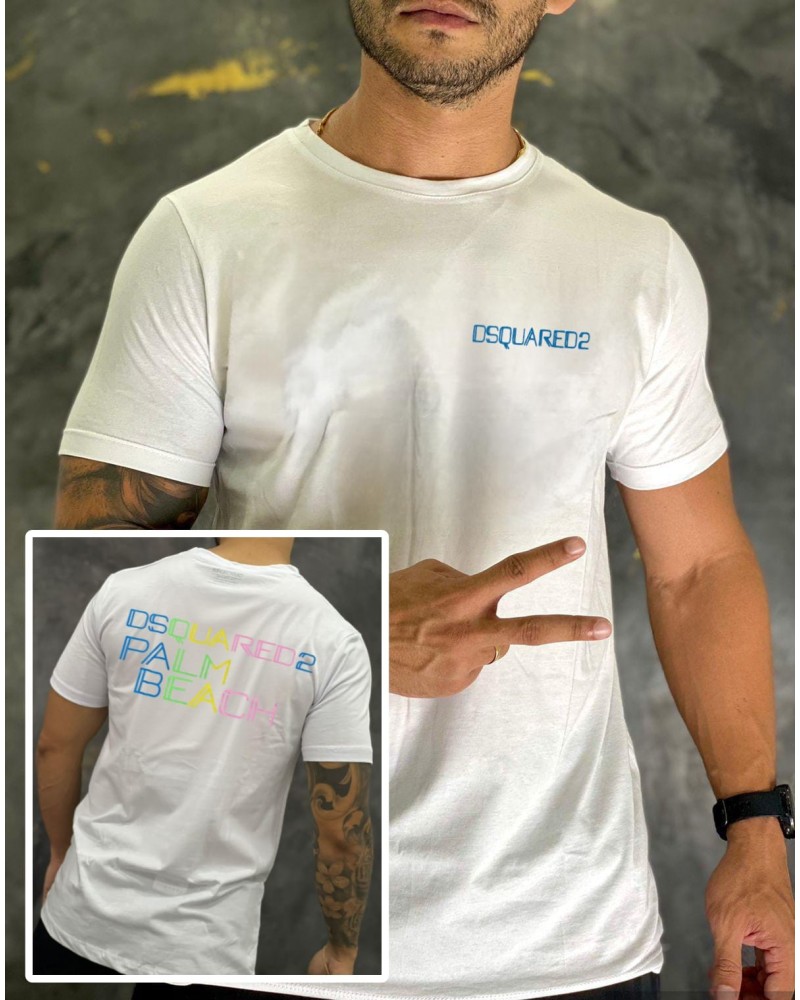 CAMISETA ESTAMPADA DSQUARD2 COLORIDO