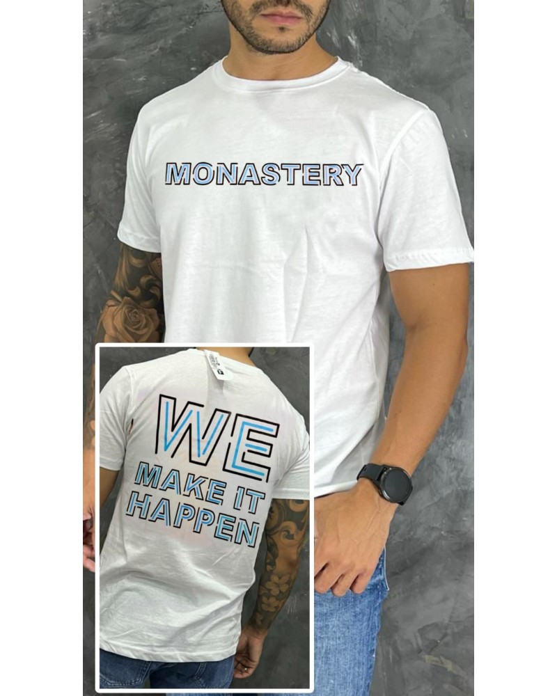 CAMISETA ESTAMPADA MONASTERY WE MAKE IT HAPPEN