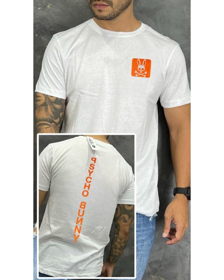 CAMISETA ESTAMPADA PSYCHO BUNNY NARANJA